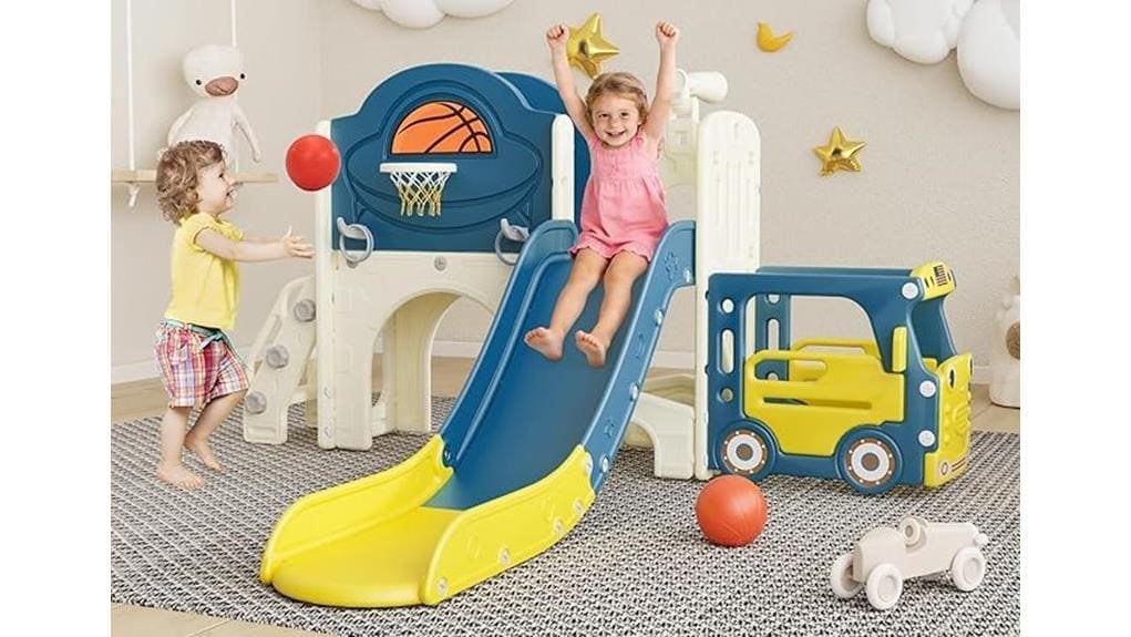 versatile adjustable toddler indoor slide