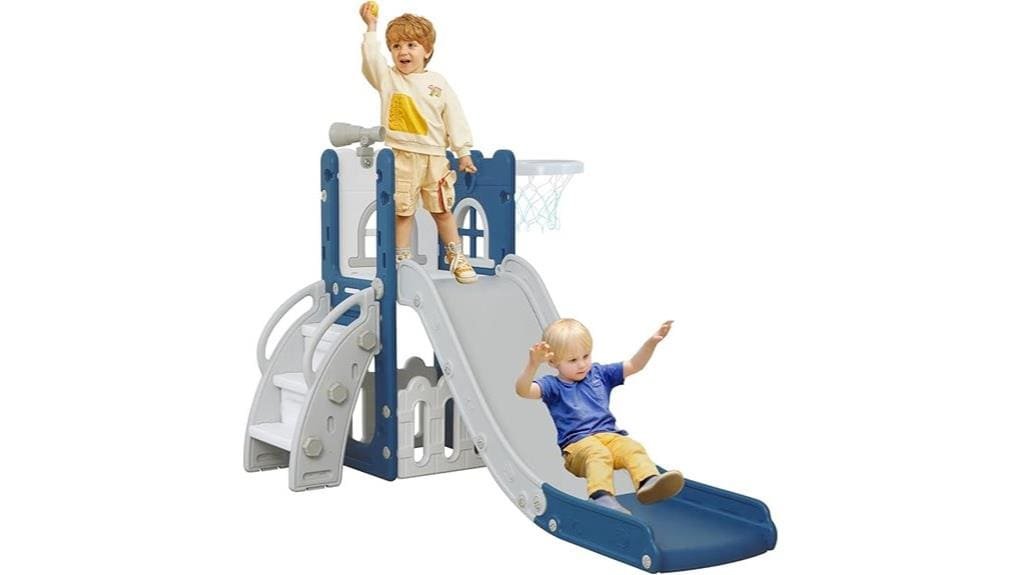 versatile compact indoor toddler slide