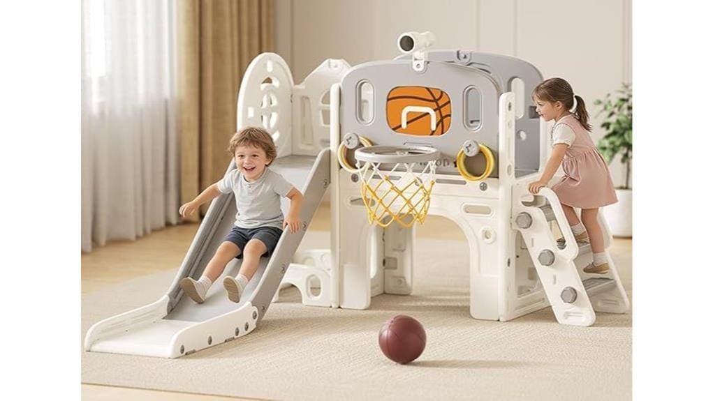 versatile compact toddler slide set