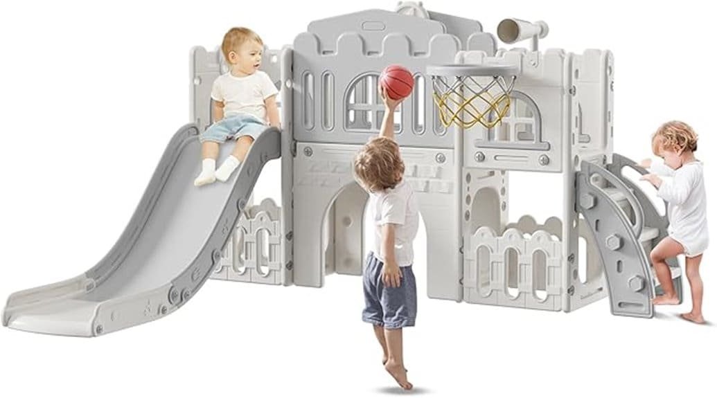 versatile indoor outdoor toddler slide