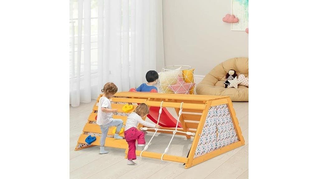 versatile modular toddler climbing set