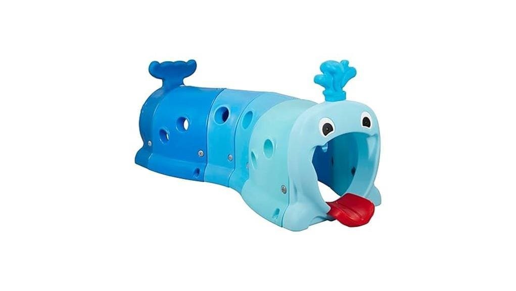 whale themed toddler climbing tunnel