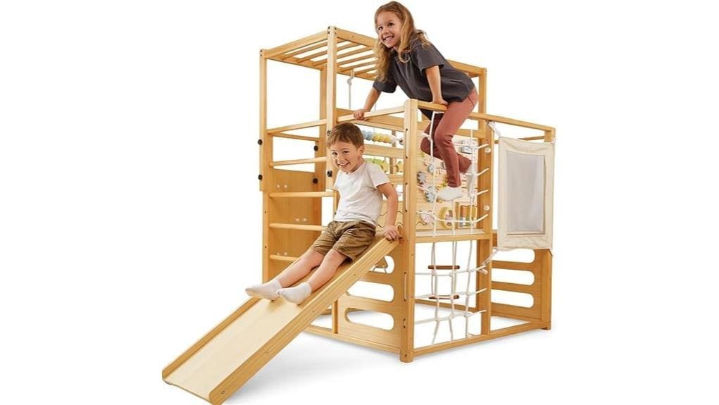 wooden alpine montessori jungle gym