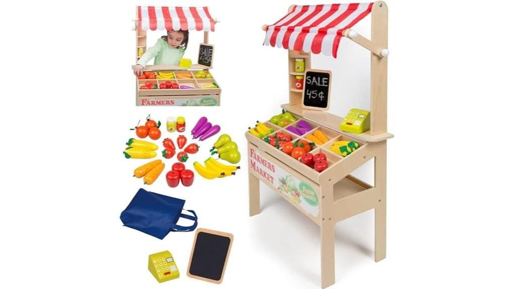 wooden farmers market toy