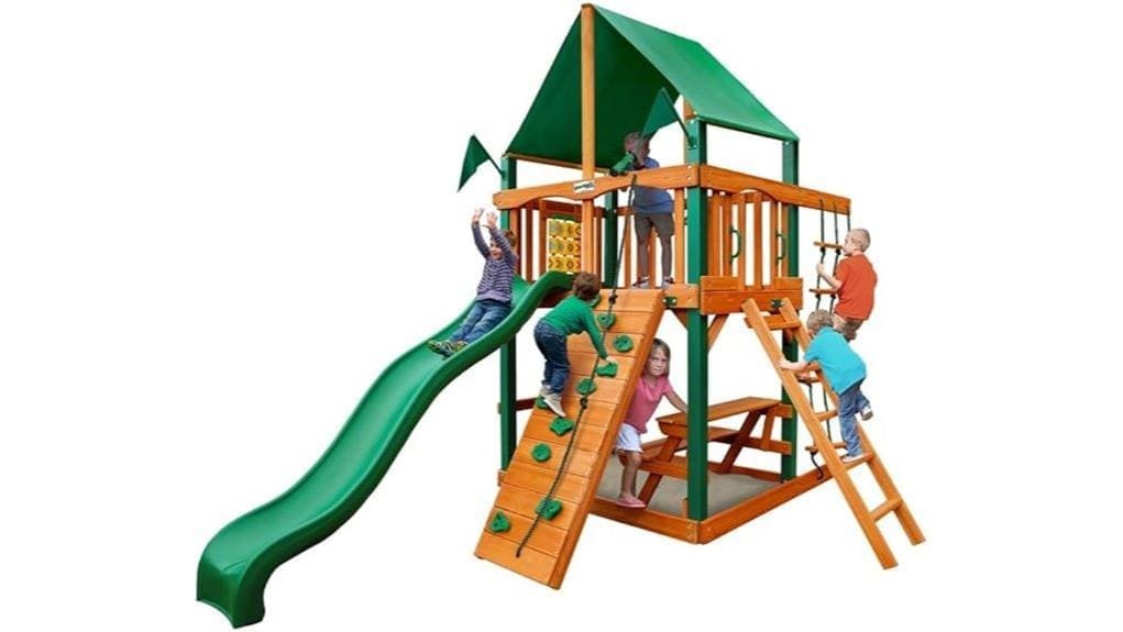 wooden gorilla chateau playset