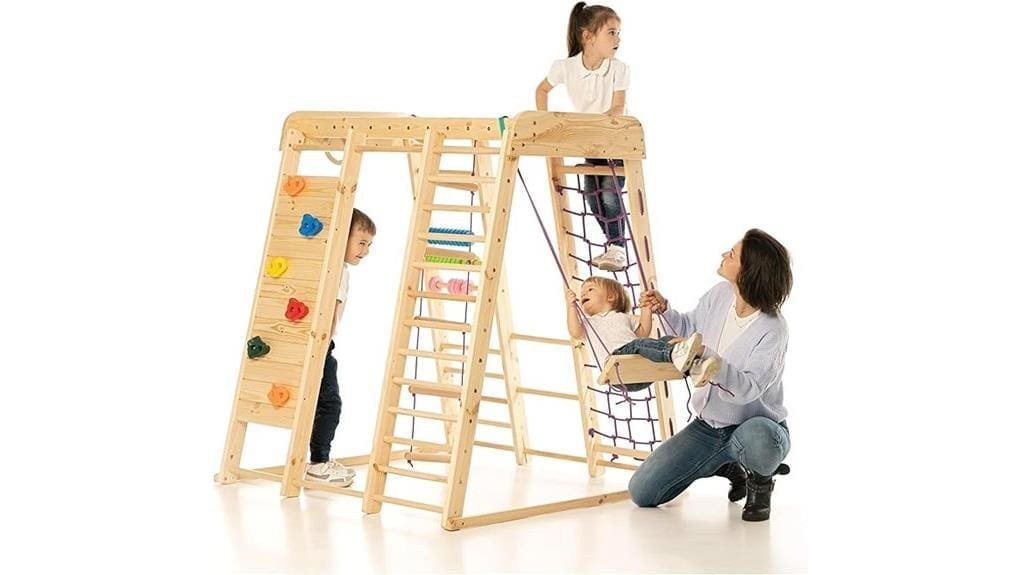 wooden swedish ladder wallset